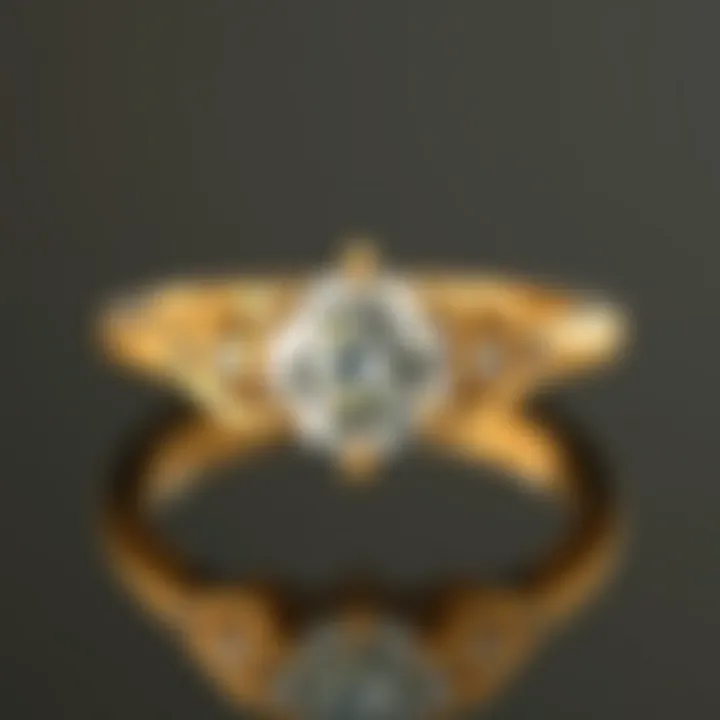 Unique Features of a 10kt Gold Engagement Ring Stylish 10kt gold engagement ring with unique features