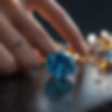 Vivid Blue Diamond: A Rare Spectacle A vivid blue diamond showcasing its unique hue