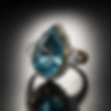 Asymmetrical Pear-Shaped Ring Design Unique asymmetrical ring design that features a pear-shaped stone at its focal point