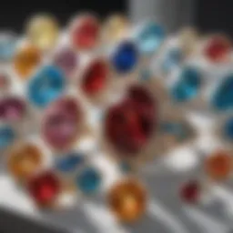 Vibrant display of fine jewelry at the Atlanta Jewelry Show