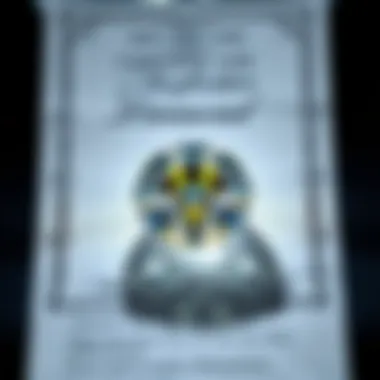 A certificate of authenticity for a diamond