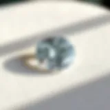 Dazzling Loose Diamond A close-up view of a dazzling loose diamond resting on a velvet surface.