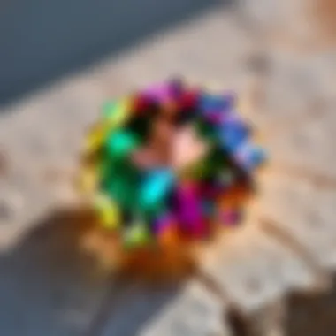 Lustrous gemstone representing February