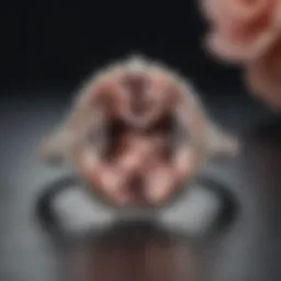 Elegant blush morganite ring showcasing its distinct hue and clarity.