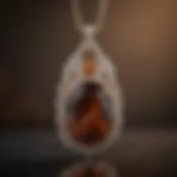 Elegant brown topaz pendant showcasing the gem's unique hue