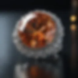 Artistic representation of a sparkling diamond