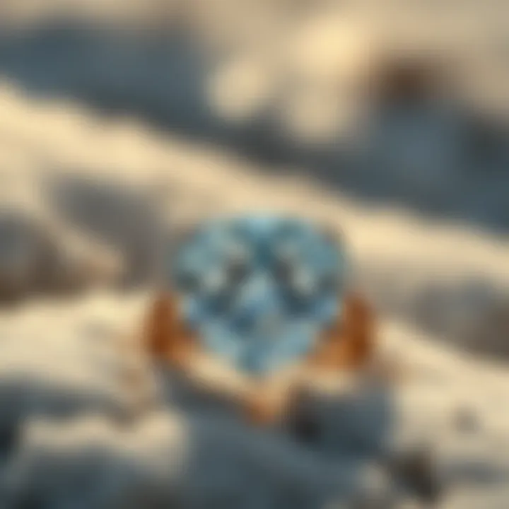 An artistic representation of the Canadian wilderness where diamonds are sourced.