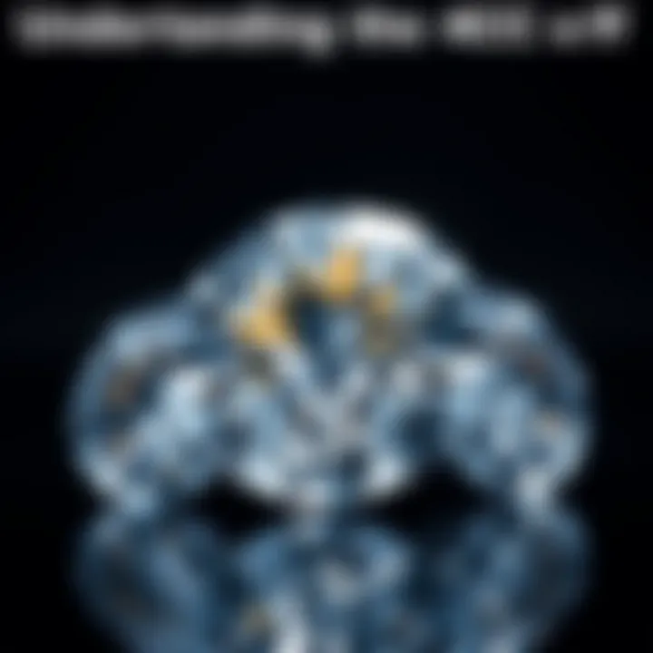 Visual representation of the 4Cs of diamonds: cut, clarity, color, carat