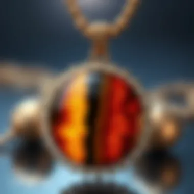 Cultural Significance of Tiger Eye An artistic representation of the cultural significance of tiger eye, featuring symbolic elements.