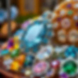 A dazzling array of gemstones showcasing their brilliance