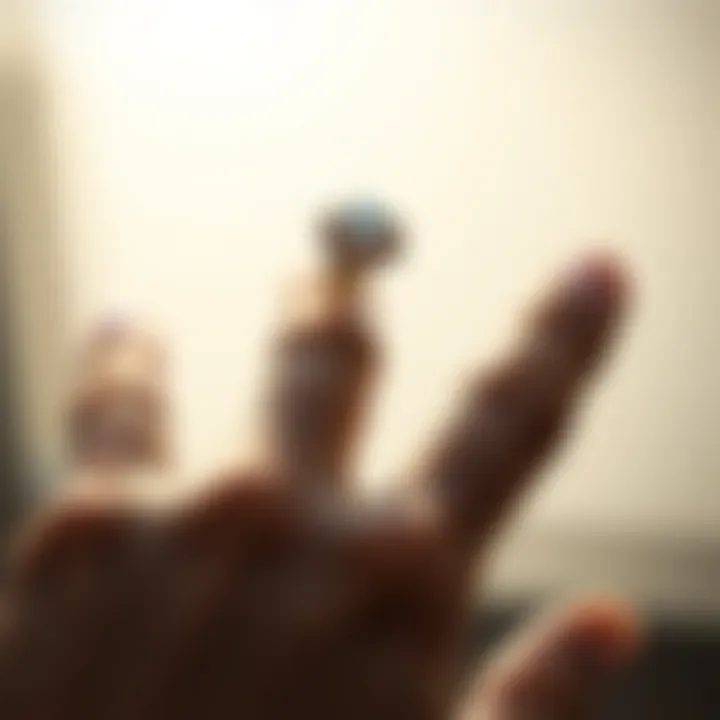 Illustration of finger measurement strategies