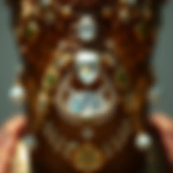 A historical artifact featuring diamonds in cultural context