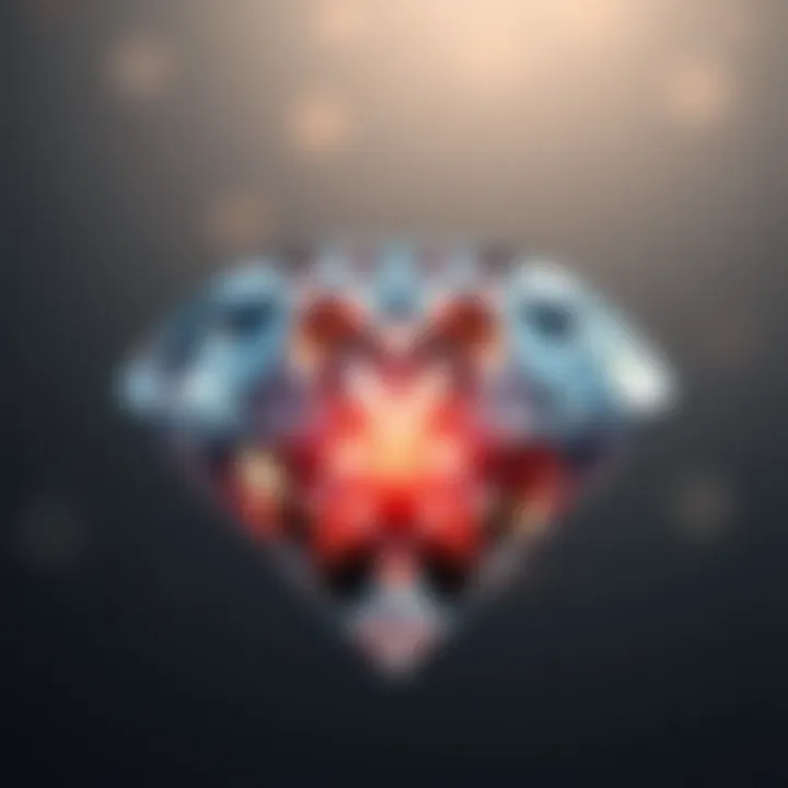 Visual representation of diamond formation