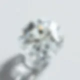 Rough diamond showcasing its natural form