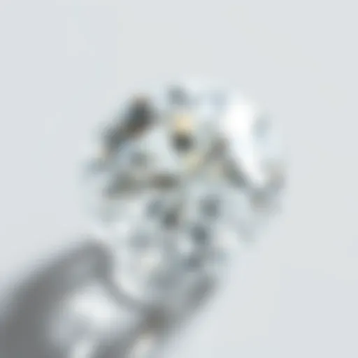 Rough diamond showcasing its natural form
