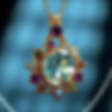 A showcase of various materials used in crafting both charms and pendants