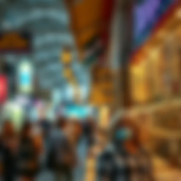 Vibrant Market Scene in the Jewelry District A bustling market scene filled with jewelry enthusiasts