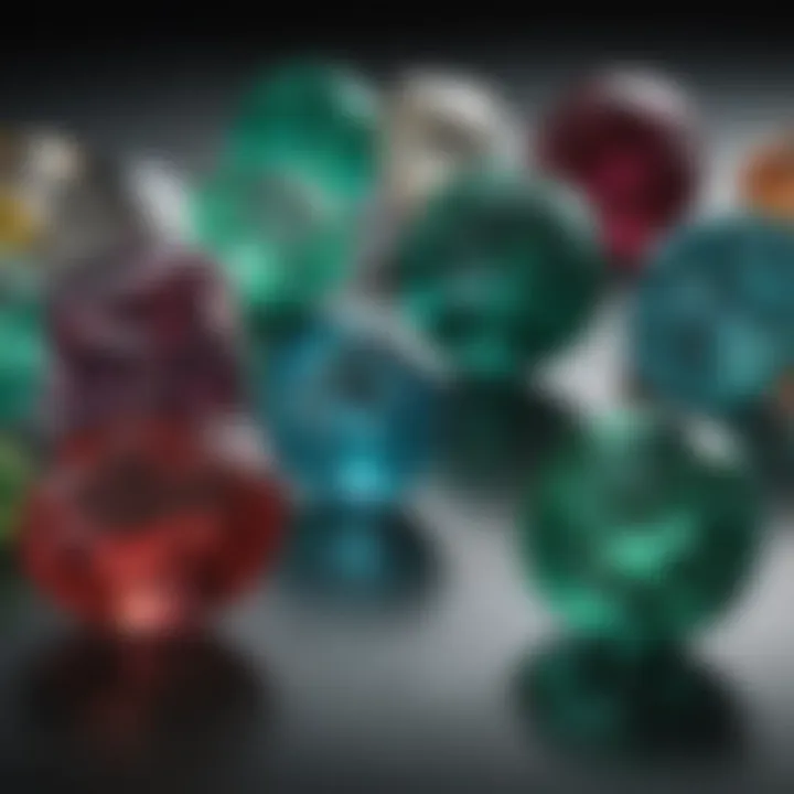 A visual comparison of emeralds to other gemstones based on hardness