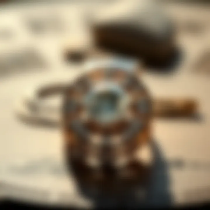 An artistic representation of cultural symbols associated with engagement rings across different societies.