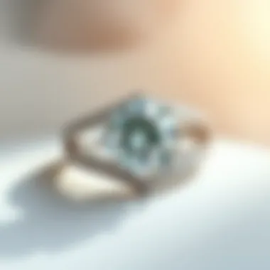 Elegant wrap around engagement ring design