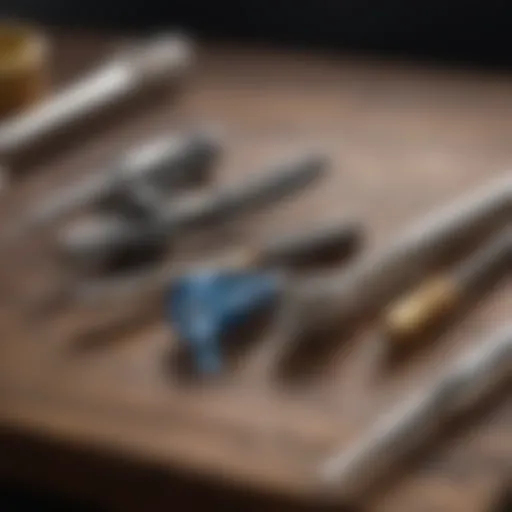 A selection of high-quality soldering tools for jewelry making