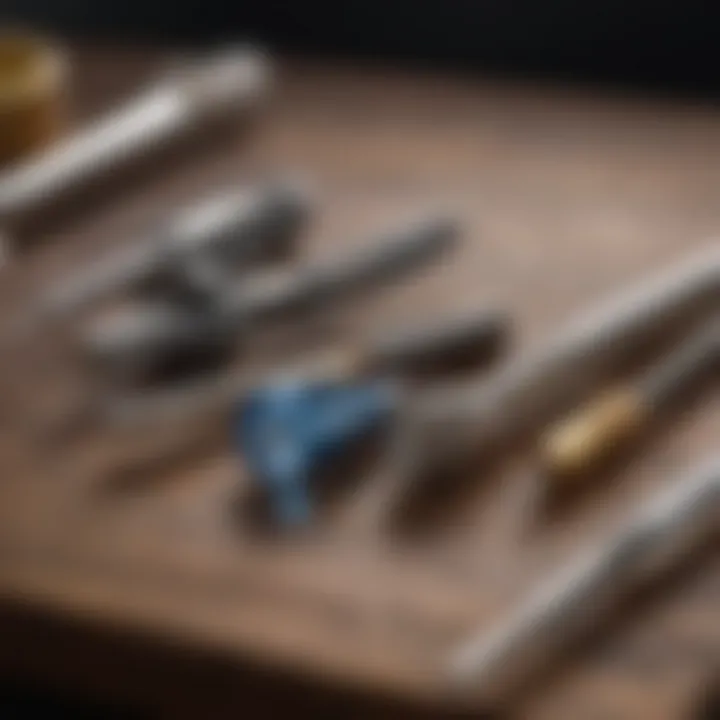 A selection of high-quality soldering tools for jewelry making