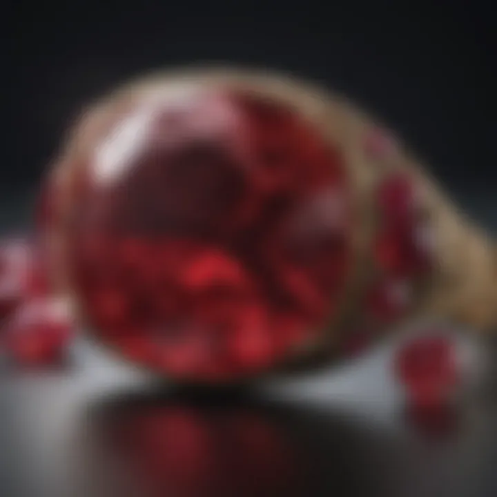 Graph illustrating market trends for ruby prices over the last decade