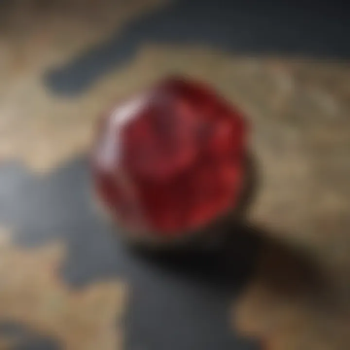 Map highlighting major ruby-producing regions around the world
