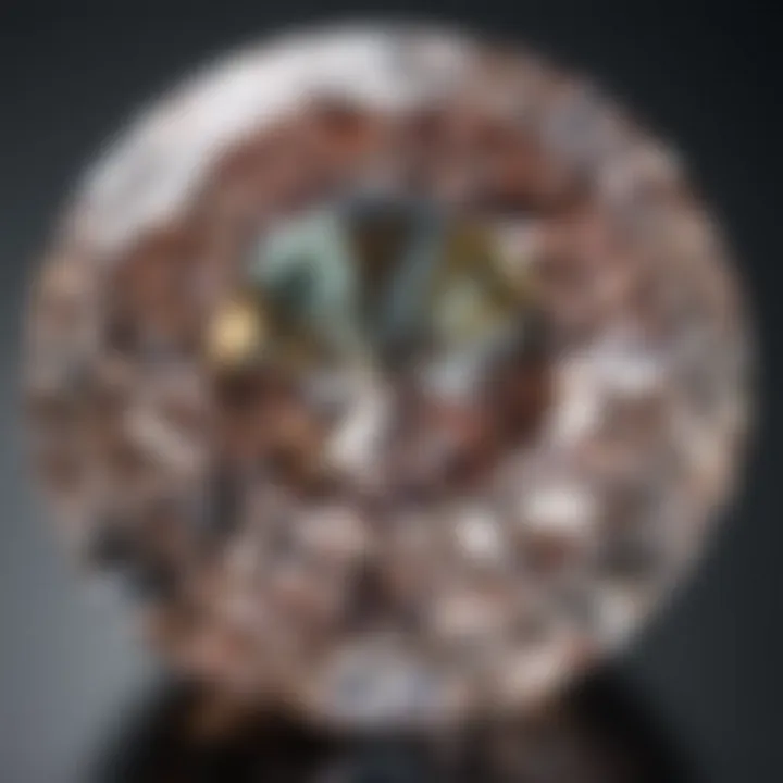 Close-up view of a Trumiracle diamond showcasing its unique facets and brilliance