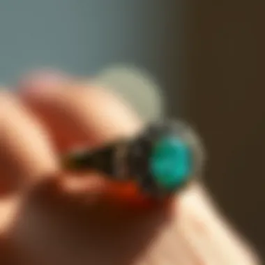 Vintage-inspired ring made from sustainable materials