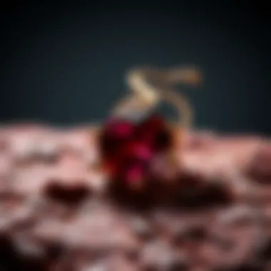 From Earth to Adornment: The Natural Ruby A vibrant ruby in its natural form, highlighting its geological origins.
