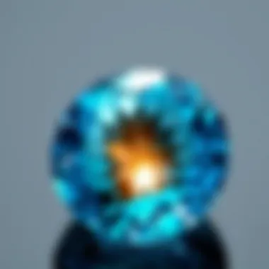 Shimmering Blue Apatite A vivid display of blue apatite reflecting light