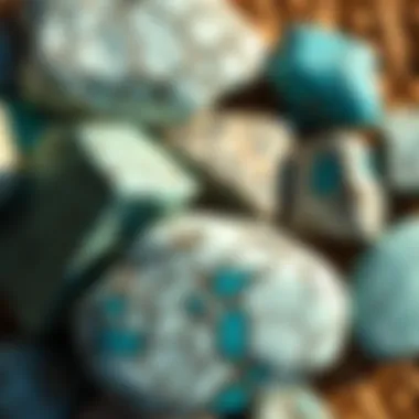 Howlite Stone Variations Beautiful pieces of howlite with turquoise-like patterns