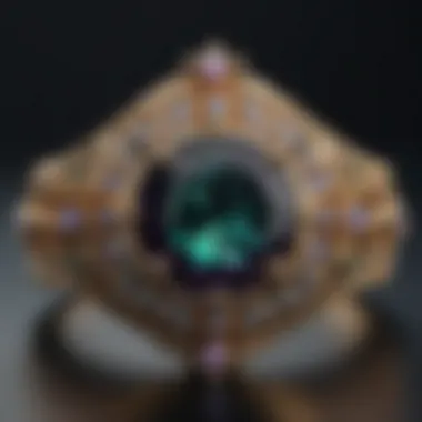Sophisticated CAD Interface for Jewelry Design A sophisticated CAD interface displaying intricate jewelry designs