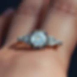 Intricate diamond ring showcasing vintage design elements