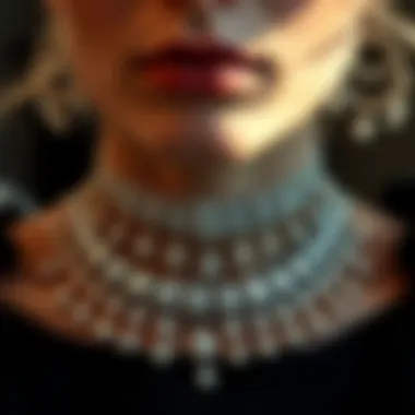 Historical context of diamond chokers in fashion