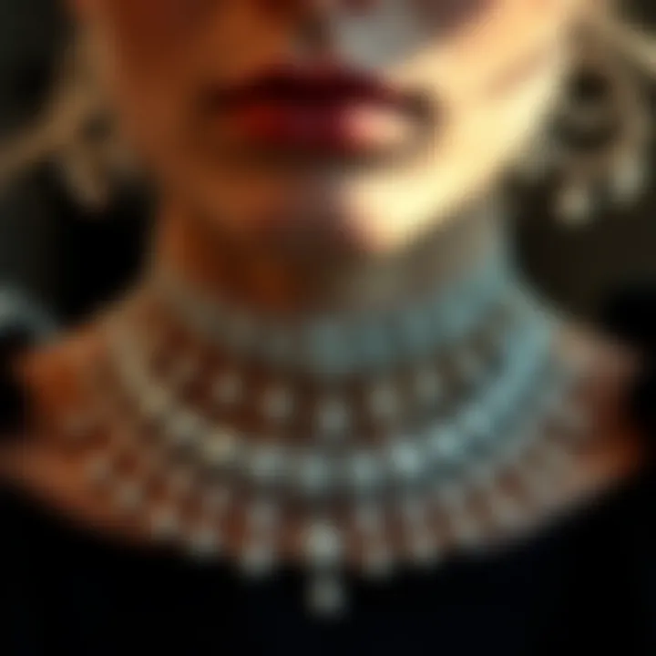 Historical context of diamond chokers in fashion