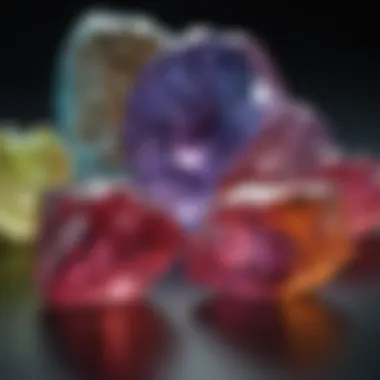 Comparison of Fluorescent vs Non-Fluorescent Gemstones Comparison of gemstones with and without faint fluorescence effects