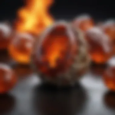 Fire Agate Market Opportunities Market scene showcasing fire agate for sale with various options