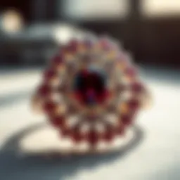 Showcasing intricate jewelry designs created with CAD software