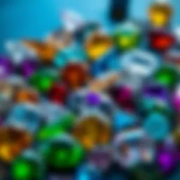A stunning array of various gemstones showcasing their colors and shapes