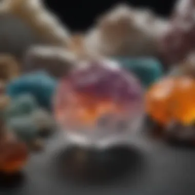 Minerals for Meditation An arrangement of healing minerals used in meditation