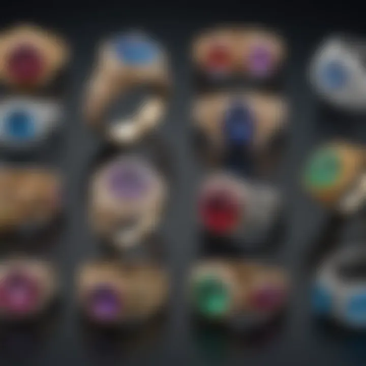 A collage of various ring designs by renowned artisans