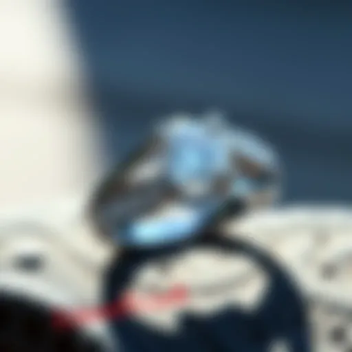 An elegant two-carat diamond ring showcasing intricate design