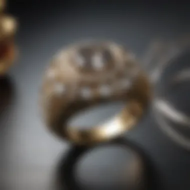 Stylish Jewelry Display Featuring 6A CZ Ring Stylish arrangement of various jewelry pieces featuring the 6A CZ ring
