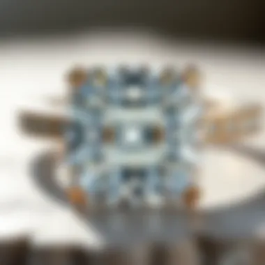 Craftsmanship of Square Brilliant Cut Diamond Close-up of square brilliant cut diamond to highlight craftsmanship