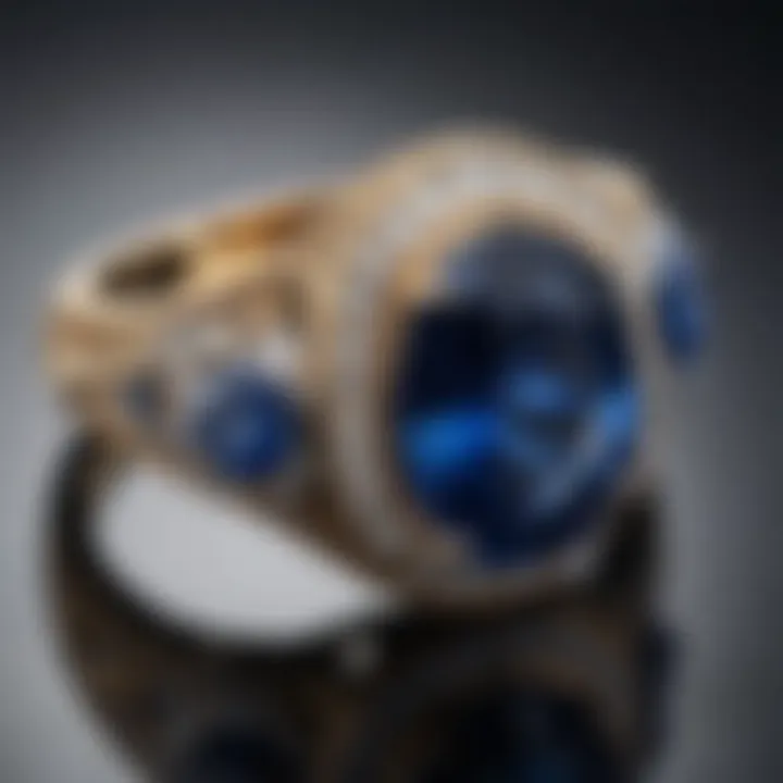 Sapphire ring that highlights its deep blue color and exquisite craftsmanship