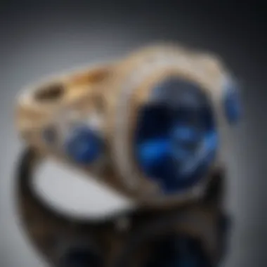The Allure of Sapphire: Craftsmanship in Rings Sapphire ring that highlights its deep blue color and exquisite craftsmanship