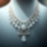 Elegant Diamond Necklace Elegant diamond necklace on display