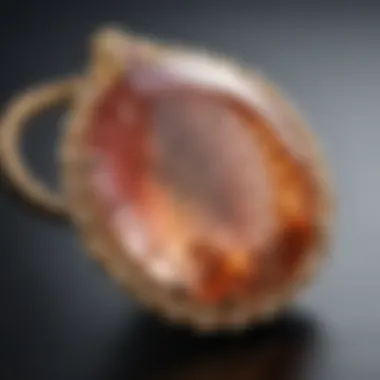 Beautiful jewelry pieces made from rainbow lattice sunstone